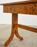 English Regency Style Table Lacquer Speckled by Artist Ira Yeager