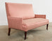 19th Century English Regency Style Upholstered Mahogany Sofa Settee