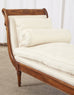 Neoclassical French Empire Swan Neck Chaise Longue Recamier