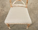 Pair of Swedish Neoclassical Gustavian Style Painted Hall Chairs
