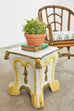 Midcentury Italian Majolica Neoclassical Style Garden Seat Stool