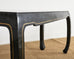 Maitland Smith Black Tesselated Stone Brass Console Table
