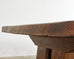 French Arts & Crafts Oak Farmhouse Trestle Dining Table