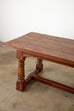 Country French Provincial Walnut Farmhouse Refectory Dining Table
