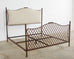 Rose Tarlow Style Neoclassical Iron Twig King Size Bed