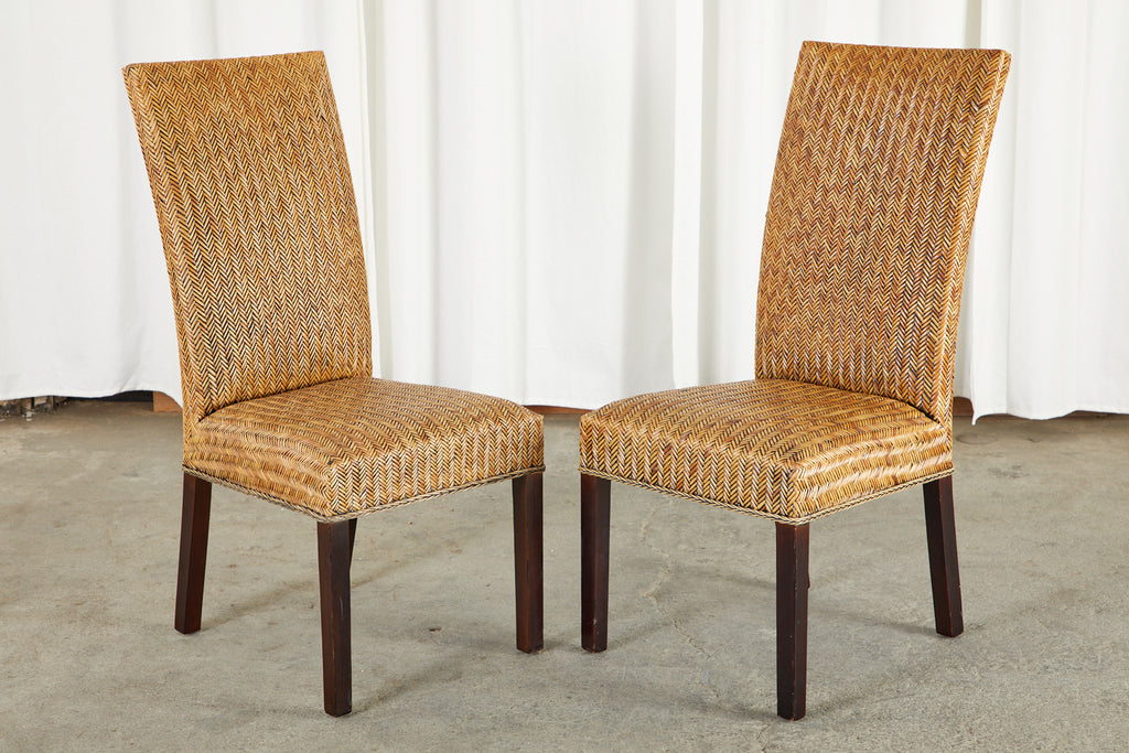 Pier one sales wicker dining chairs