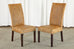 Set of Twenty-Four Organic Modern Woven Rattan Dining Chairs