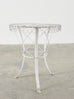 Pair of French Art Nouveau Style Iron Wire Garden Tables