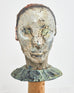 Ira Yeager Sculpture Pierrot Clown Head on Stand