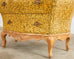 Venetian Rococo Style Walnut Secretary Lacquered by Ira Yeager