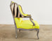 Fauteuil a la Reine avec Oreilles Painted Wingback Chair by Ira Yeager