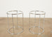 Pair of Milo Baughman Attributed Thin Line Chrome Drink Tables