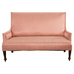 19th Century English Regency Style Upholstered Mahogany Sofa Settee