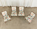 Bob Hope's Set of Four Faux Bamboo Chintz Dining Chairs