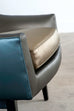 Pair of Jen Risom for Ralph Pucci Metallic Space Age A-Chairs