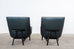 Pair of Jen Risom for Ralph Pucci Metallic Space Age A-Chairs