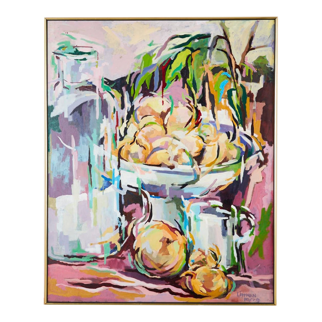 Still Life with Onions Oil Painting