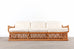 Midcentury Italian Organic Modern Bamboo Rattan Sofa Settee